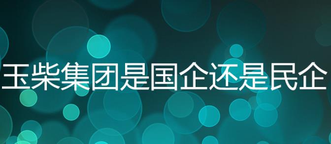 玉柴集團是國企嗎？玉柴集團是五百強嗎？