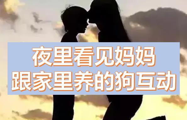 夜里看見媽媽跟家里養(yǎng)的狗互動震驚了，媽媽酒后誤為我是爸爸怎么辦